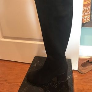 Knee High Suede Boots. Worn Twice!